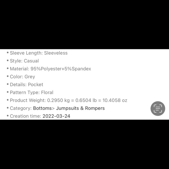 Gray Casual Floral Sleeveless Pocket Romper - Picture 5 of 7